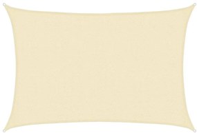 vidaXL Πανί Σκίασης Κρεμ 2,5 x 3,5 μ. από HDPE 160 γρ./μ²