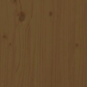 Κεφαλάρι Τοίχου Μελί 106x3x63 εκ. από Μασίφ Ξύλο Πεύκου - Καφέ
