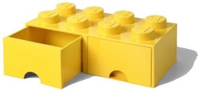LEGO® Κουτί αποθήκευσης ορθογώνιο κίτρινο συρταρωτό 50x25x18cm - 40061732