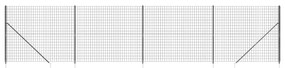 vidaXL Συρματόπλεγμα Περίφραξης Ανθρακί 1,6 x 10 μ. με Καρφωτές Βάσεις