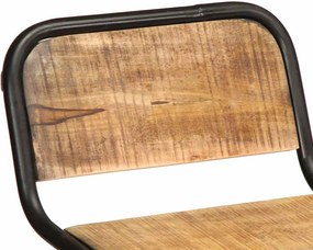 vidaXL Bar Stools 2 τεμάχια 46x35,5x80 cm Στερεό ξύλο Rough Mango