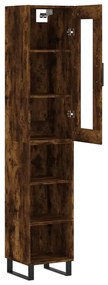 vidaXL Ντουλάπι Καπνιστή δρυς 34,5x34x180 εκ. από Επεξεργασμένο Ξύλο