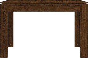 vidaXL Τραπεζαρία Καφέ Δρυς 120 x 60 x 76 εκ. από Επεξεργασμένο Ξύλο