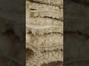 Terrazzo Πουφ Σκαμπο Υφασμα Μπουκλε / Σενιλ Διαφορα Χρωματα