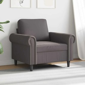 vidaXL Πολυθρόνα Γκρι 60 εκ. Συνθετικό δέρμα