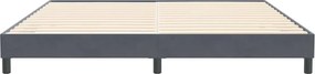 vidaXL Box Spring Κρεβάτι χωρίς στρώμα Σκούρο γκρι 200x220cm Βελούδινο