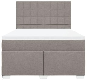 ΚΡΕΒΑΤΙ BOXSPRING ΜΕ ΣΤΡΩΜΑ TAUPE 160X200 ΕΚ. ΥΦΑΣΜΑΤΙΝΟ 3292843