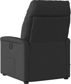 vidaXL Πολυθρόνα Ανακλινόμενη Ηλεκτρική Μαύρη Υφασμάτινη