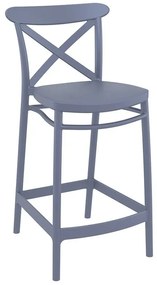 Cross 65εκ. Σκαμπο Dark Grey Πολ/νιου