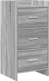 vidaXL Πλαϊνό γραφείο Γκρι Sonoma 40 x 36 x 80 εκ Επεξεργασμένο Ξύλο