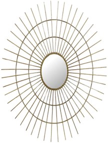 Καθρέπτης ArteLibre Χρυσό Μέταλλο 77x3x77cm