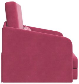 vidaXL Καθιστικό Κρεβάτι 2 σε 1 Μπορντό 65x80x83 εκ. Βελούδο