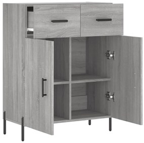 vidaXL Ντουλάπι Γκρι Sonoma 69,5 x 34 x 90 εκ. από Επεξεργασμένο Ξύλο