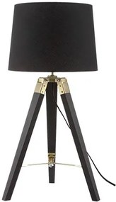 Επιτραπέζιο φωτιστικό Rene-Μαύρο - Χρυσό