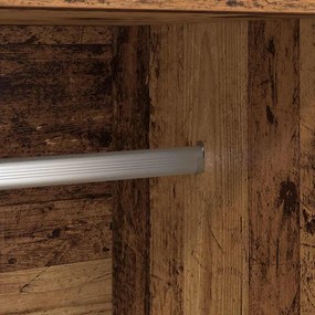 vidaXL Ντουλάπι Παλιό ξύλο 82,5 x 51,5 x 180 εκ. Επεξεργασμένο ξύλο