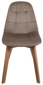 Kαρέκλα Τραπεζαρίας 275 Fylliana Χακί 43.5x51.5x87 εκ. 4αδα