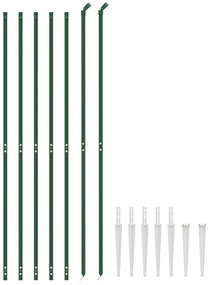 vidaXL Συρματόπλεγμα Περίφραξης Πράσινο 2,2 x 10 μ. με Καρφωτές Βάσεις