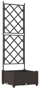 vidaXL Κηποτινάκι με Τρέλα Καφέ 40 x 40 x 125.5 εκ. PP