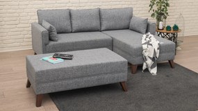 Corner Sofa-Bed Bella Corner Sofa Right 2 Grey