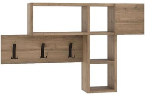 Κρεμάστρα Τοίχου Game 0250870 99,5x15x61cm Light Walnut Melamine, Metal