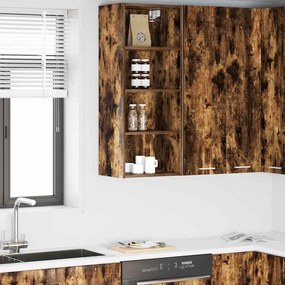 Κρεμαστό ντουλάπι Riga Καπνιστό Δρύς 40 x 29,5 x 100 εκ.