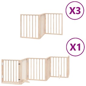 vidaXL Διαχωριστικό Σκύλων/Πόρτα Πτυσσόμενο 15 Πάνελ 750εκ Ξύλο Λεύκας