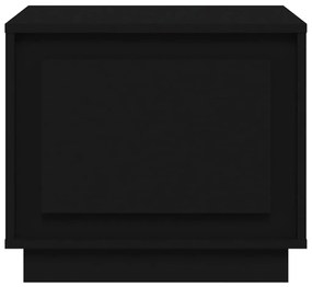 Τραπεζάκι Σαλονιού Μαύρο 51x50x44 εκ. από Επεξεργασμένο Ξύλο - Μαύρο