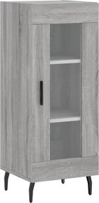 vidaXL Ντουλάπι Γκρι Sonoma 34,5x34x90 εκ. από Επεξεργασμένο Ξύλο