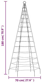 ΧΡΙΣΤΟΥΓΕΝ. ΔΕΝΤΡΟ ΓΙΑ ΙΣΤΟ ΣΗΜΑΙΑΣ 200 LED ΘΕΡΜΟ ΛΕΥΚΟ 180 ΕΚ. 358108