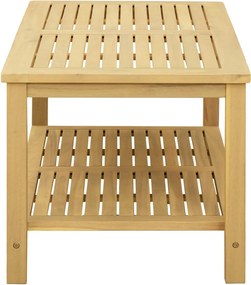 vidaXL Τραπεζάκι Πλευράς Φυσικό Λάδι 90 x 50 x 45 cm