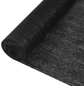 vidaXL Δίχτυ Σκίασης Μαύρο 1 x 50 μ. από HDPE 150 γρ./μ²