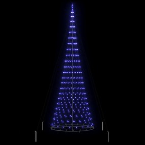vidaXL LED Χριστουγεννιάτικο Δέντρο Μπλε 400 cm Μέταλλο