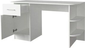 Γραφείο ArteLibre Gavdos Λευκό 120x52x75cm