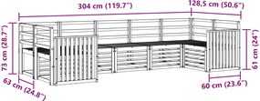 vidaXL Σειρά Καναπέ Εξωτερικού 7 τμχ. 7-θέσια Λευκό