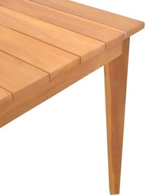 Τραπέζι Ory pakoworld teak ξύλο σε φυσική απόχρωση 160x80x75εκ