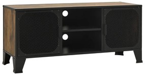 vidaXL Έπιπλο Τηλεόρασης Ρουστίκ Καφέ 105 x 36 x 47 εκ. Μέταλλο / MDF