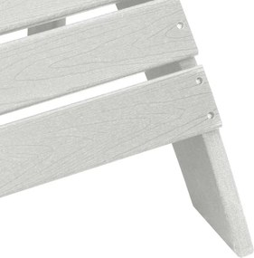 vidaXL Καρέκλα Adirondack Λευκό 82 x 74 x 92 εκ. HDPE