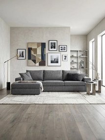 Γωνιακός καναπές Mission-Προσαρμόσιμη-250φ 165β εκ.-Γκρι