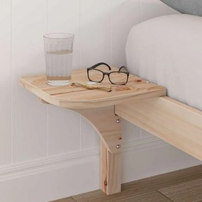 vidaXL Πλαίσιο κρεβατιού με κομοδίνα Καφέ 150 x 200 cm Καφέ