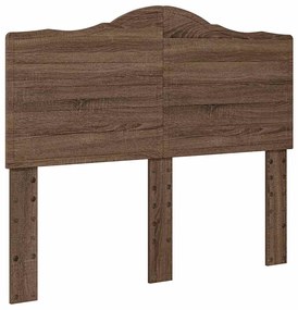 vidaXL Κεφαλάρι με κεφαλάρι Καφέ δρυς 135 cm Επεξεργασμένο ξύλο
