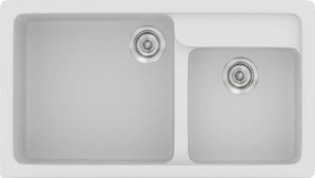 Sanitec Classic 317 (90×51) - Γρανιτένιος νεροχύτης - White