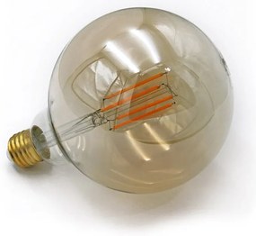 Adeleq Led Λάμπα Cog Globe Μελί Φ125 Ε27 6W Ντιμαριζόμενο Θερμό 13-2781256009