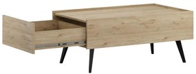 Τραπέζι σαλονιού με συρτάρι Tema σε oak απόχρωση 103x60x44εκ 103x60x44 εκ.