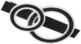Πλαφονιέρα Φωτιστικό Οροφής LED 20W Circle Μαύρο 2700-6500K 21432 Fischer Honsel-21432-Μαύρο 21432