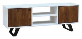 Τηλεόραση DKD Home Decor Λευκό 135 x 35 x 40 cm Μέταλλο Ξύλο από Μάνγκο