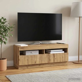 vidaXL Ντουλάπα LED Τηλεόρασης Artisan Δρυς Επεξεργασμένο Ξύλο