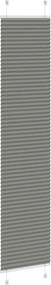 vidaXL Πλισέ περσίδα Ανθρακί 45x200 cm Πλάτος υφάσματος 44,4 cm