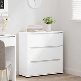 vidaXL Ντουλάπι αποθήκευσης Λευκό 80 x 31 x 81 εκ Επεξεργασμένο ξύλο