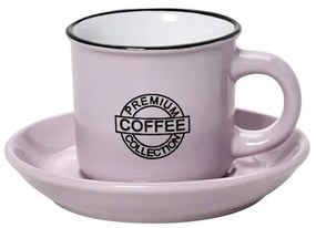 Φλυτζάνι Espresso 90ml + Πιατάκι Espiel Coffee Pink HUN305K12