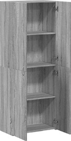 vidaXL Ντουλάπι Αρχειοθέτησης Γκρι Sonoma 60 x 32 x 153 εκ. από Τεχνητό Ξύλο